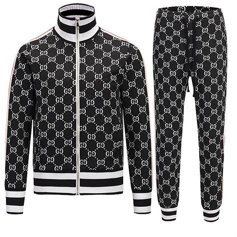 gucci inspired tracksuit mens|authentic gucci tracksuit.